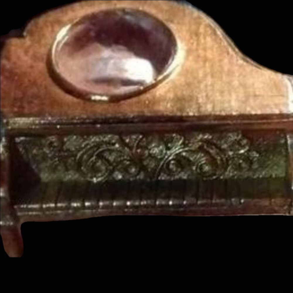Avon Perfume Glaze Piano Gold Toned